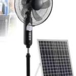 Solar fan with light